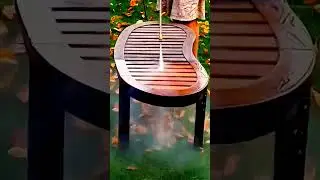 Pressure washing a teak table satisfying to watch #pressurewash