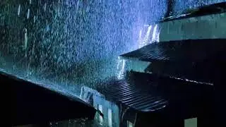 Rain Sounds for Sleeping - ASMR Heavy Rain Hammering Tin Roof for Deep Night Sleep | RAIN SOUNDS