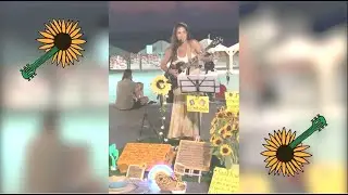 Sunflower street music at the beaches of Tel Aviv, Israel (Coral Bismuth)