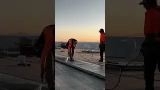 Tpo roofing . Mechanical 2 layers iso and fully adhered tpo #roof #roofing #labour #contractor