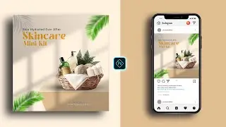 Skin Care Product Manipulation Social Media Post Design in Photoshop Tutorial