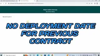 OEC Problem No Deployment Date For Previous Contract