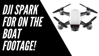 DJI Spark Drone for Fishing - First Flight over WATER!