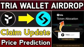 TRIA Wallet Airdrop Claim Process Listing update || Tria Wallet Airdrop || Tria Wallet Listing price