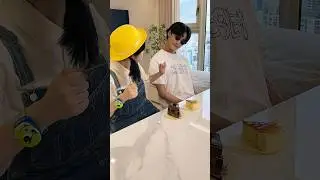 🇰🇷🤝🇯🇵 ISSEI &times; Byungari 병아리언니 funny video | Sneak a piece of ISSEI cake🍰