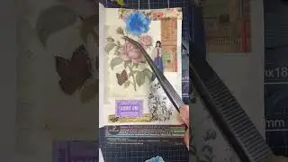 Vintage Journal ASMR 💛 | Scrapbook Journal #shorts