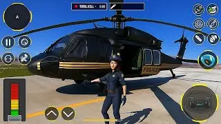 Police Helicopter Flight Simulator Police Shooting Game - Android Gameplay