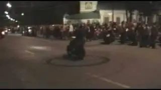 Fun with bike on the public road