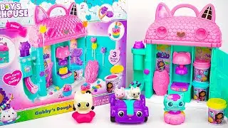 GABBY&rsquo;S DOLLHOUSE Collection Unboxing ASMR | Gabby's Dollhouse Dough House Playset