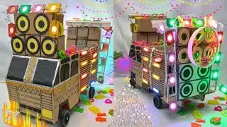Diy Mini Dj track loading At-home Dj track kaise banaye dj car loading light mini DJ track