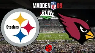 Pittsburgh Steelers vs Arizona Cardinals Super Bowl 43 Madden 09 (SIM)