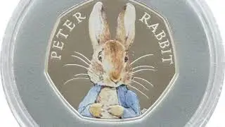 Peter Rabbit 50p Coin Silver Proof Coin Box - &pound;1000 50p - Beatrix Potter Peter Rabbit 50p coin