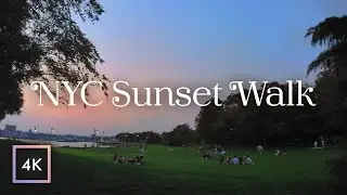 NEW YORK Walking Tour 4K - HUDSON RIVER PARK and CHELSEA PIERS