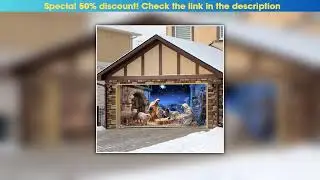 Hands-on Christmas Garage Door Cover Nativity Christmas Religious Photography Background Banner Dec