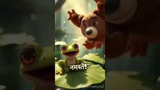 Bhalu aur medak ki dosti#childrensbooks #pandastory #frog #cartoon #story #viral #video
