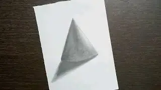 how to shade a cone | shading tips and tricks | easy sketching tutorial video | how ro draw a cone