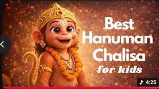 Hanuman Chalisa for Kids &ndash; Soft Music | Bedtime Hanuman Chalisa for Kids @kuchikukids4u 