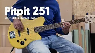 Pitpit 251 LemonYellow &ndash; Short Scale Bass by On Guitars