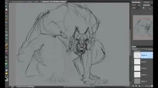 Speedpaint. 41 Sketching Werewolves