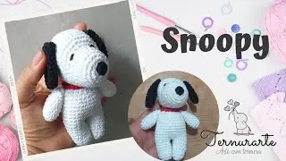 Snoopy pequeno em croche amigurumi