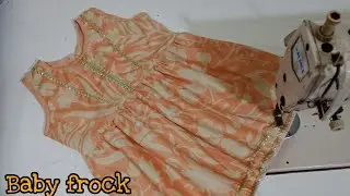 Beautiful baby girl frock cutting & stitching with proper guide for beginners | Summer dress