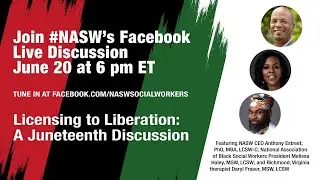 Licensing to Liberation: A Juneteenth Discussion  | LIVE on June 20 @ 6pm ET