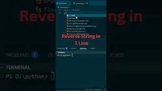 Python Trick | Reverse String in 1 Line
