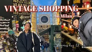 Vintage shopping in Milan east market! | vlogmas day 12 | Michelle Hu