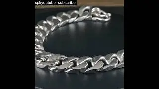 Make Your Own EASY Cuban Silver Bracelet at Home Today? #spkyoutuber #jewellery