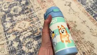 THERMOS Bluey FUNtainer Water Bottle Review 🐶💧 | Kid-Friendly & Durable Hydration!