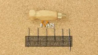 Awl Blades and Flat Side Awl Haft