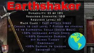 D2R Unique Items - Earthshaker (Battle Hammer)