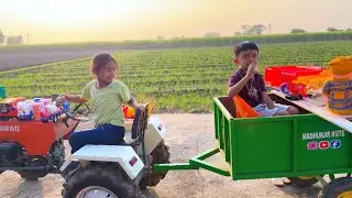 माऊली अन तनुने tractor मध्ये खेळणीचं दुकान मांडलं 😳