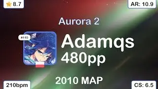 Adamqs | Susumu Hirasawa - Aurora 2 [KIRBY Mix] +HDDTHR 91.33% {480pp 7❌} - osu!