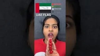 Eating the colors of the UAE flag!😱 #shorts #shortsfeed #viralshorts #food #challenge
