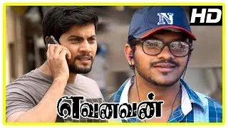 Yevanavan Movie Scenes | Saran makes Akhil do some work for him and promise to return the phone