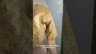 New Golden Blouse Design For Girls And Women's | New Blouse Neck And Back Design (2023)