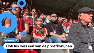 Na maanden weer fans bij voetbalwedstrijd