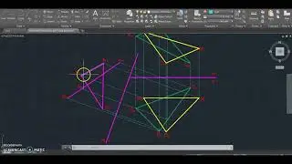 Intersección de Planos (de la vista canto) - Método 1 - Geometría Descriptiva