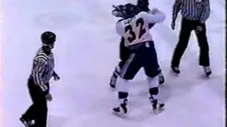Mel Angelstad vs Link Gaetz 1996/97 Colonial Hockey League