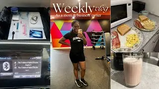 WEEKLY VLOG | Client set up, mini workout, car chit chats + more!