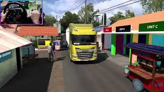 Euro Truck Simulator 2 live | Steering wheel + shifter gameplay