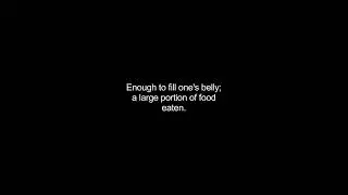 bellyful video Dictionary meaning and pronunciation