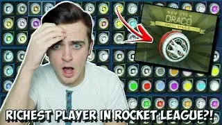 STRIKER OF EVERY PAINTED EXOTIC | RICHEST ROCKET LEAGUE PLAYER EVER DONATES ME CRIMSON DRACOS & MORE