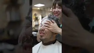 新人理容師がスタンドシャンプーしたら顔まで綺麗になった