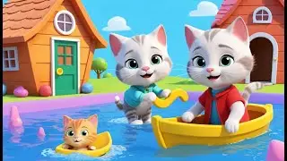 Baby Kitten Explores Grandma&rsquo;s Floating House | Funny and Fun Kids Nursery Rhyme Animation