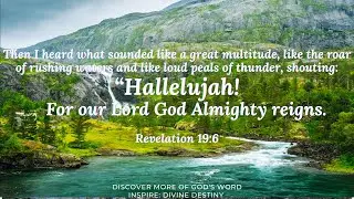 Beautiful Relaxing Acoustic Music/Meditation on God's Word/Beautiful Waterfalls/Prayer Music