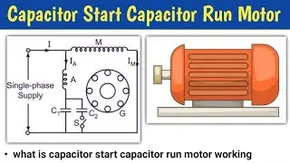Capacitor start Capacitor run motor @OmTechnical7788 