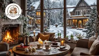 [Cozy Christmas Jazz]🎄☕ Christmas Piano Coffee Jazz | Relaxing Music for Sleep, Study & Focus