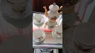 Mom's vintage tea set was bought in 1974. #vintage